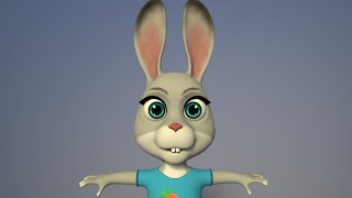 cartoon rabbit rigging test