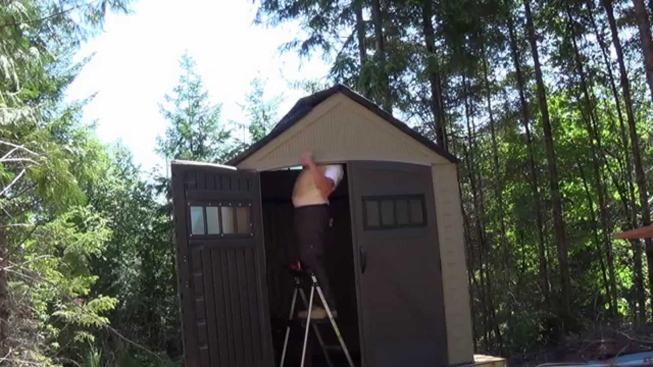 Building Rubbermaid Shed at Morning Wood - YouTube