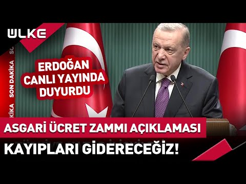 “Çalışanlarımızın Kayıplarını Gidereceğiz” Erdoğan’dan #SonDakika Asgari Ücret Açıklaması