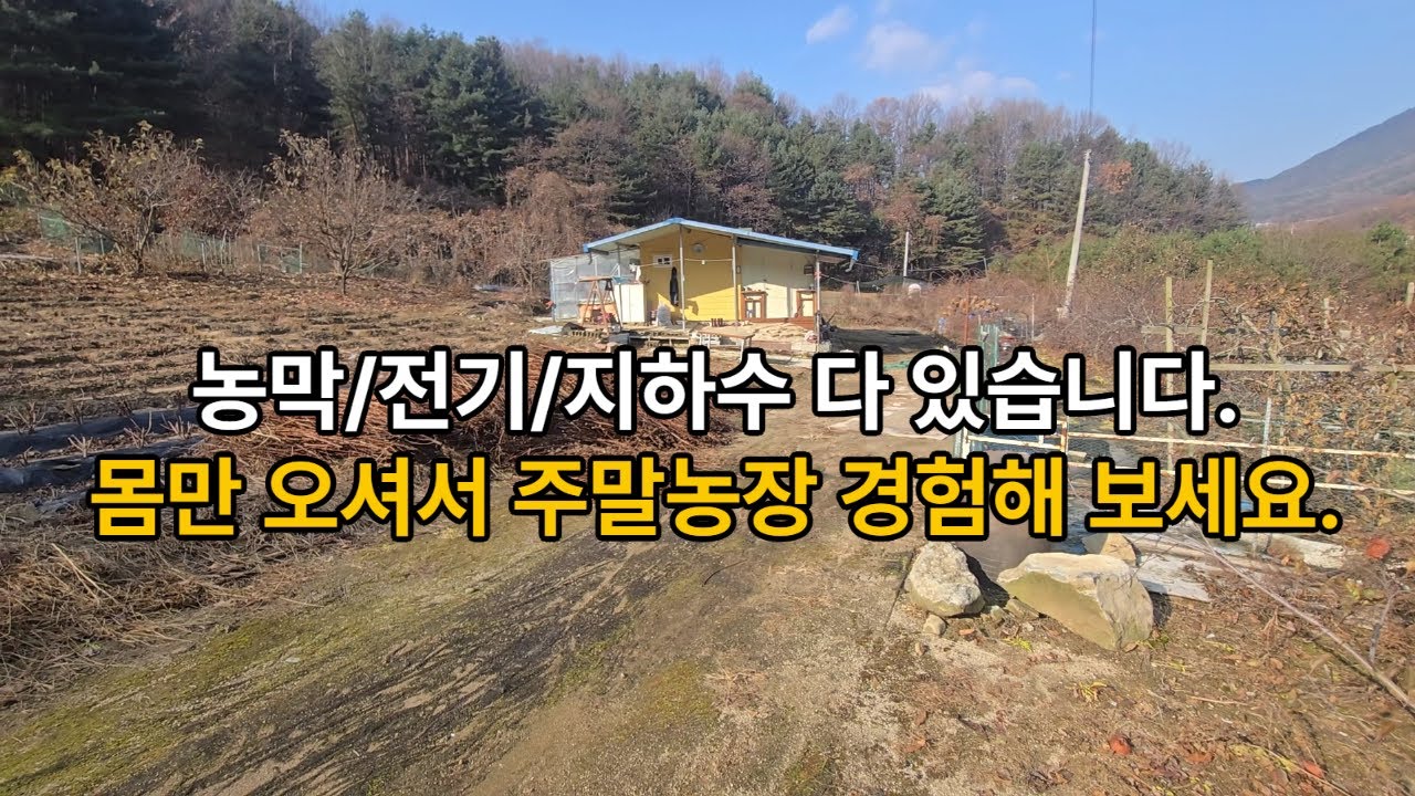 음성군 음성읍 전 440평 농막 지하수 전기 다 있습니다. #전원주택부지 #주말농장 #농막