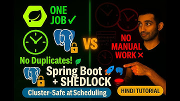 Distributed Scheduler Issues SOLVED! 🔥 Spring Boot 🌿 ShedLock + PostgreSQL | Hindi Tutorial