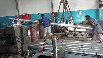 Threading 6 inch pipe is always challenging