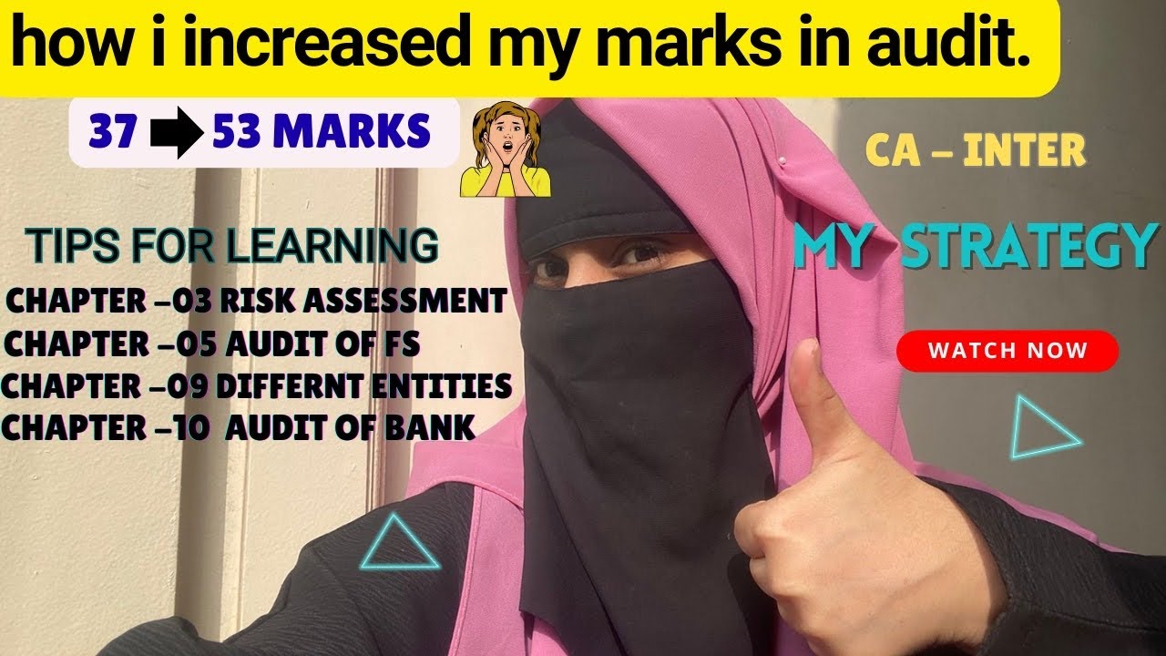 How I increased my marks in audit | Complete guidance | 