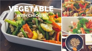 Vegetable With Chicken I Bangladeshi Chinese Recipe screenshot 2