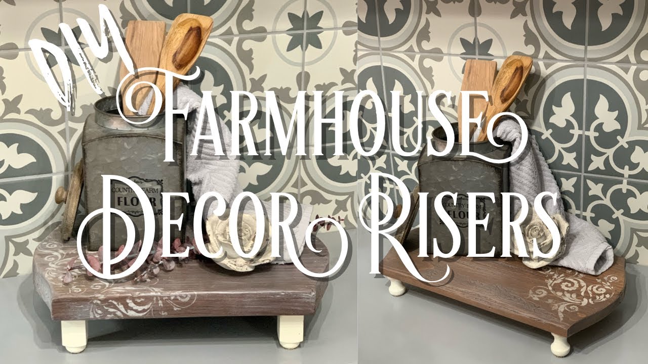 Making Farmhouse Decor Risers From Reclaimed Wood - YouTube