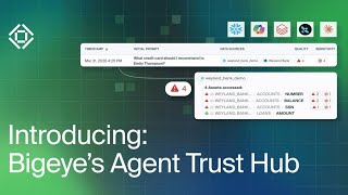 Agent Trust Hub | Monthly Product Demo | Bigeye AI Trust Platform