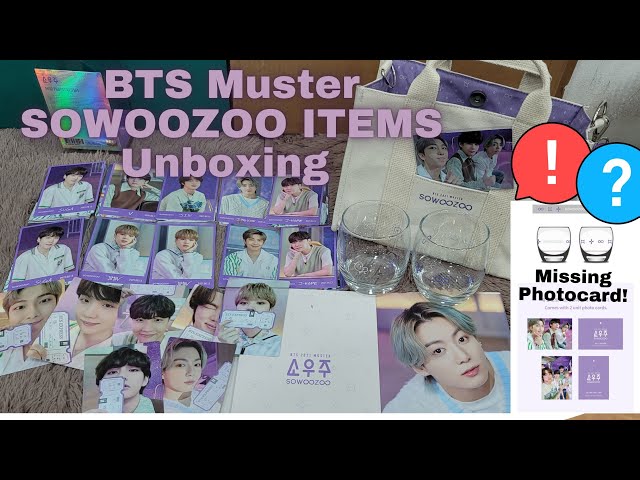 Photocard is missing! BTS 2021 MUSTER SOWOOZOO OFFICIAL MERCH