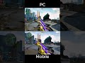 Delta Force Mobile PC Vs Mobile