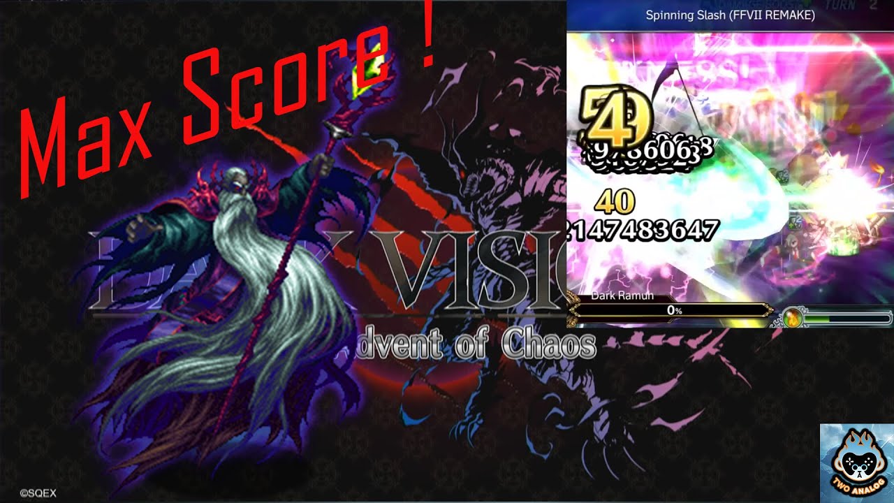 FFBE Global Dark Ramuh Max Score - Dark Vision Stage 3-2