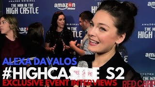 Alexa Davalos Interviewed at The Man in the High Castle Season 2 Premiere #HighCastle