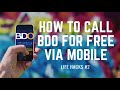 How to contact or call BDO for free via mobile phone