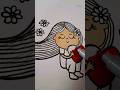 Girl drawing | Easy girl drawing |  #girldrawing