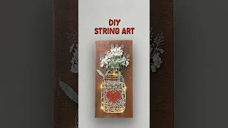 DIY String Art ✨ | Easy Nail & Thread Art Design | Creative Wall Decor