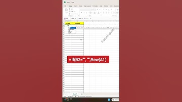 How to write automatic serial numbers in excel tips and tricks  #focusinguide #exceltips#tutorial
