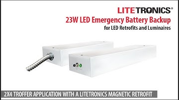 23 Watt LED Emergency Battery Backup Installation Video