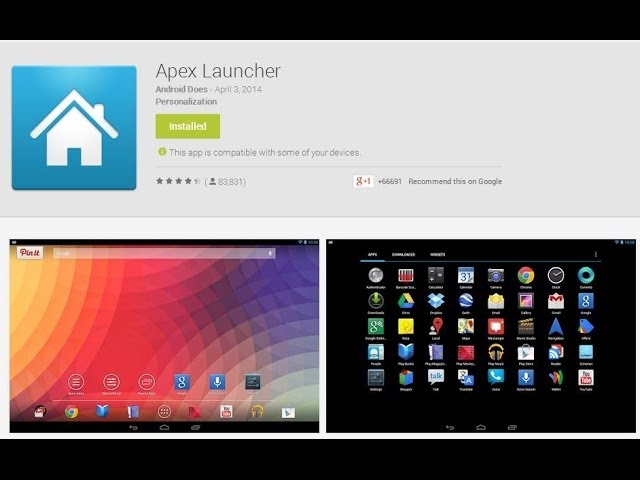 Apex Launcher Android App Setup Review Youtube