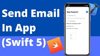 Send Email in App (Swift 5, Xcode 12, 2020) - iOS Development screenshot 1