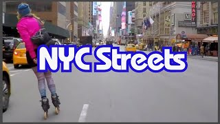 Asha In The City: Fast Inline Street Skating into Times Square, New York City, 2016 What a Trip