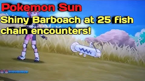 Pokemon Y: Shiny Barboach at 25 fish chain encounters!