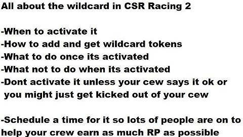 CSR2 All about Wildcards, how to use them, when the use them, how they work and so on
