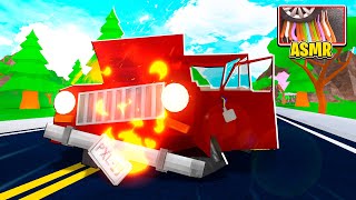 Crushing Cars in Roblox for Points and ASMR! (New Content!!)
