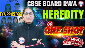CBSE Class 10 Science Chapter 8 Heredity One Shot | CBSE Board Exam 2026 | 10th Science Imp Question