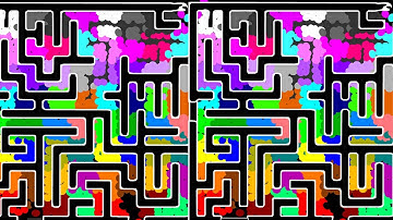 Times Escape - 16 Legs Eliminations Marble Race ASRM in Algodoo