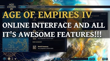Age Of Empires IV - Online UI Features