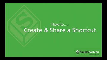 Create & Share Shortcuts