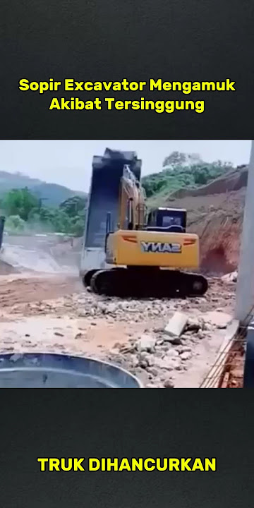 operator excavator mengamuk