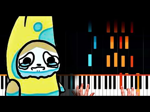 Banana Cat Accident (Happy Music) | Easy Piano Tutorial
