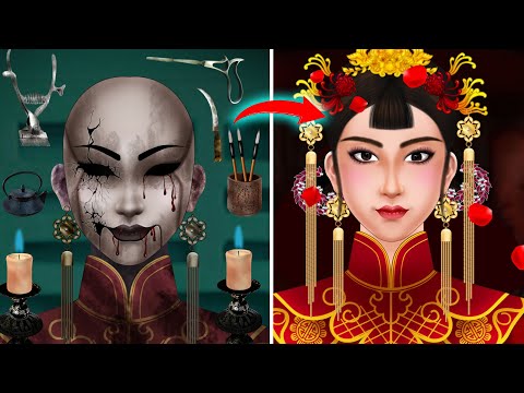 ASMR Treatment of the Chinese zombie bride into a beautiful girl - 아름다운 소녀로 중국 신부의 치료