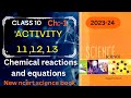 Class 10 science | Activity 1.1, 1.2, 1.3 | Chapter-1 | New Ncert science book