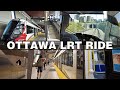 Ottawa Transit: LRT Ride & Walking 1 Stop on Queen St (Aug 2021)