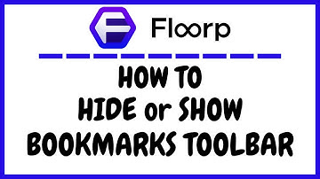 How To Show Or Hide The Bookmarks Bar On The Floorp Browser | PC | *2025