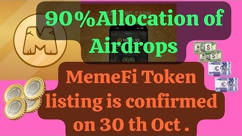 90%Airdrops Allocation in MemeFi projects.