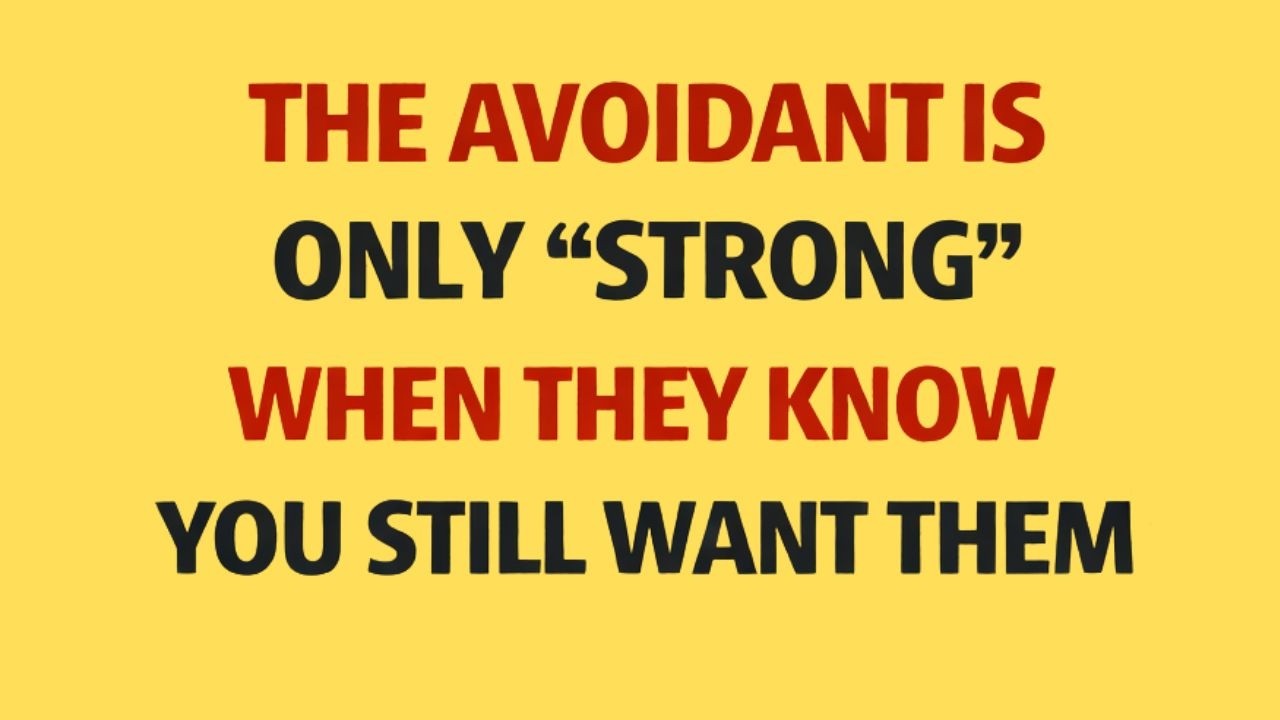 The Avoidant is Only 