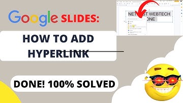 Google Slides: How to Add Hyperlink