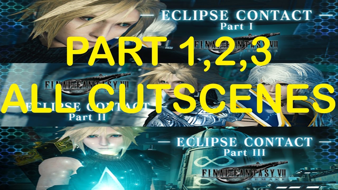 Final Fantasy Mobius FF7 REMAKE Eclipse Contact ALL CUTSCENES