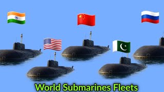 Submarine Fleet Strength by Country 2022 | Countries Submarines Comparison 3D Animated Video