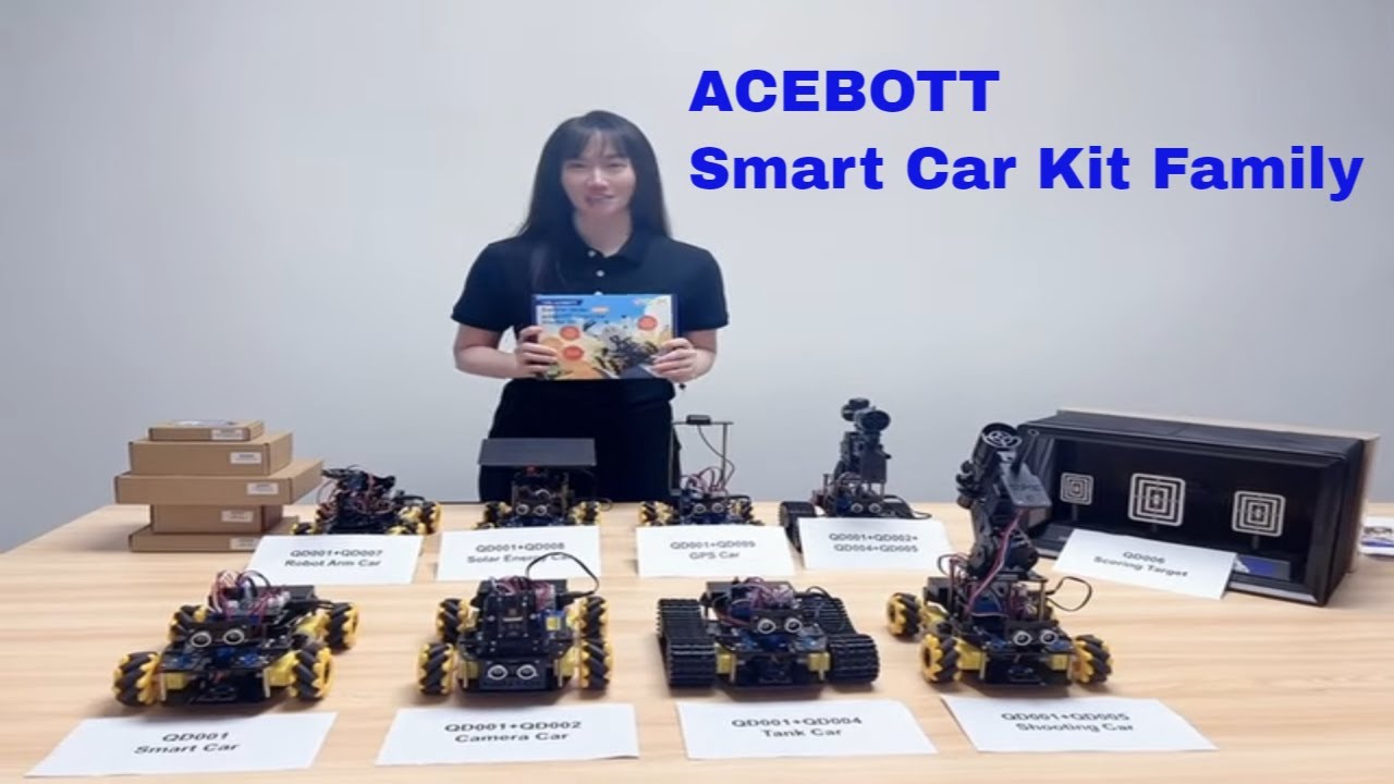 ACEBOTT ESP32 5-DOF Robot Arm Kit Expansion Pack - QD007 - AI-ROBOO ACEBOTT ESP32 5-DOF Robot Arm Kit Expansion Pack - QD007 - AI-ROBOO