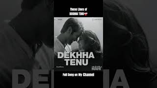 Dekhha Tenu – No Music Vocals Only #instaviral #lovesong #bollywood #trendingsongs #vocalsonly