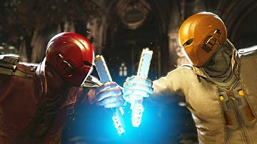 Injustice 2 - Red Hood vs Red Hood - All Mirror Intro Dialogue, Super Moves And Clash Quotes