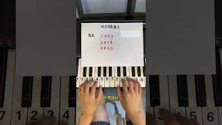 电子琴，钢琴基础教学——双手同步练习