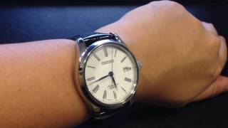 This is how the Seiko Presage SARX019 Enamel Dress Watch looks on my wrist  - YouTube