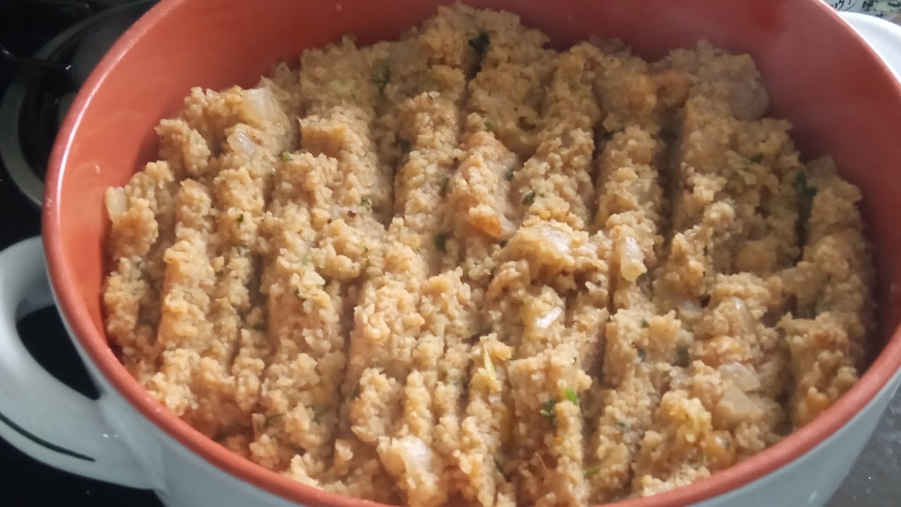 תבשיל מהמטבח הדרוזי-בצל בורגול דק וגרגרי חומוס