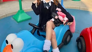 可愛すぎるJKの渋谷街歩き❤️Walking Shibuya cute fashion town of Tokyo‼️