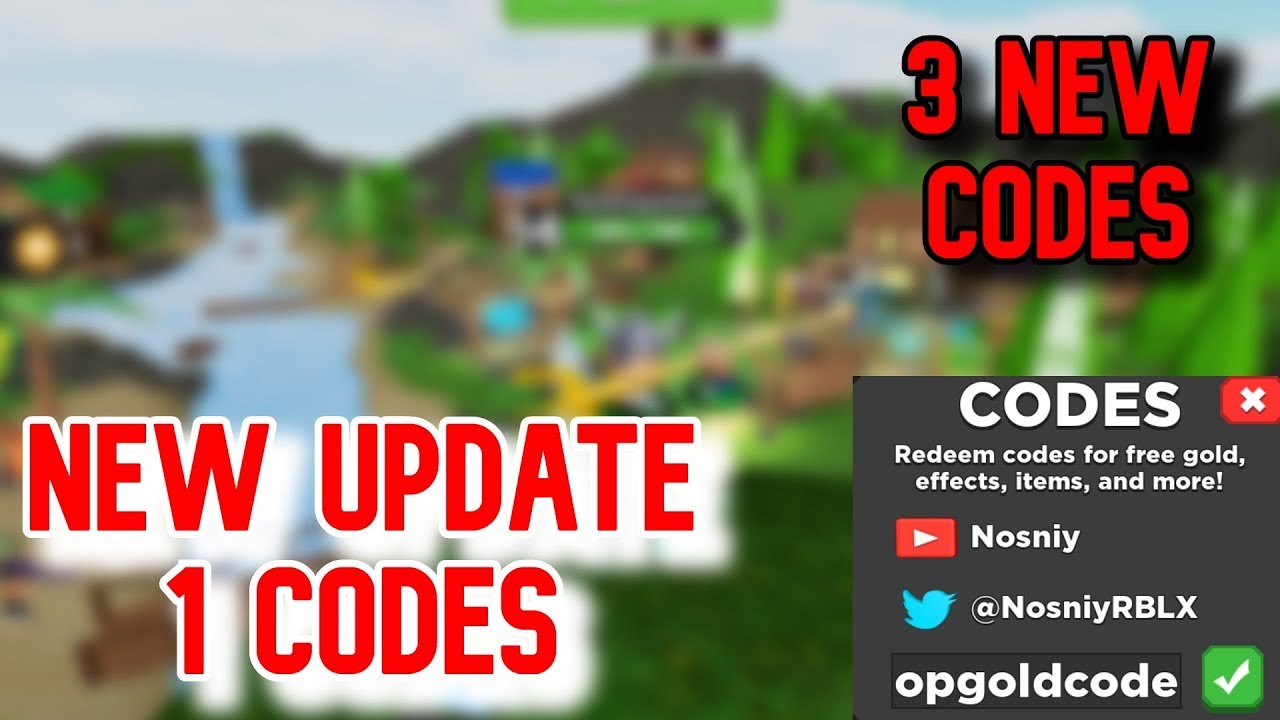 *NEW* UPDATE 1 CODES Roblox Treasure Quest - YouTube