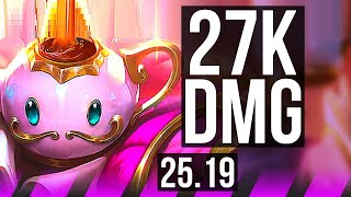 BARD & Sivir vs LEBLANC & Vayne (SUP) | 27k DMG | KR Diamond | 25.19