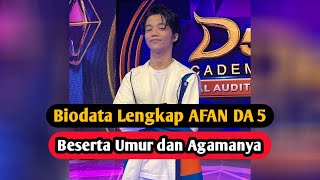 JUARA 3 Dangdut Academy 5| Profil dan Biodata Lengkap Afan Pemeran Gibran Sinetron Magic 5